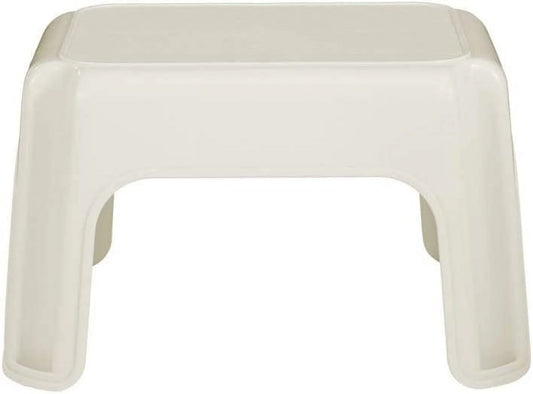 Rubbermaid Roughneck Step Stool, Bisque, Lightweight, Holds up to 300 pounds, Ideal for Kitchen and Bath, Skid-Resistant