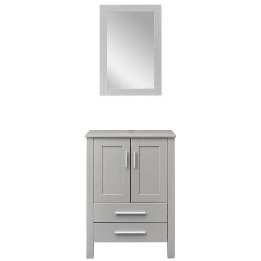 FULLWATT 24 in Bathroom Cabinet Storage Pop up Drain New (Sink Not Included)