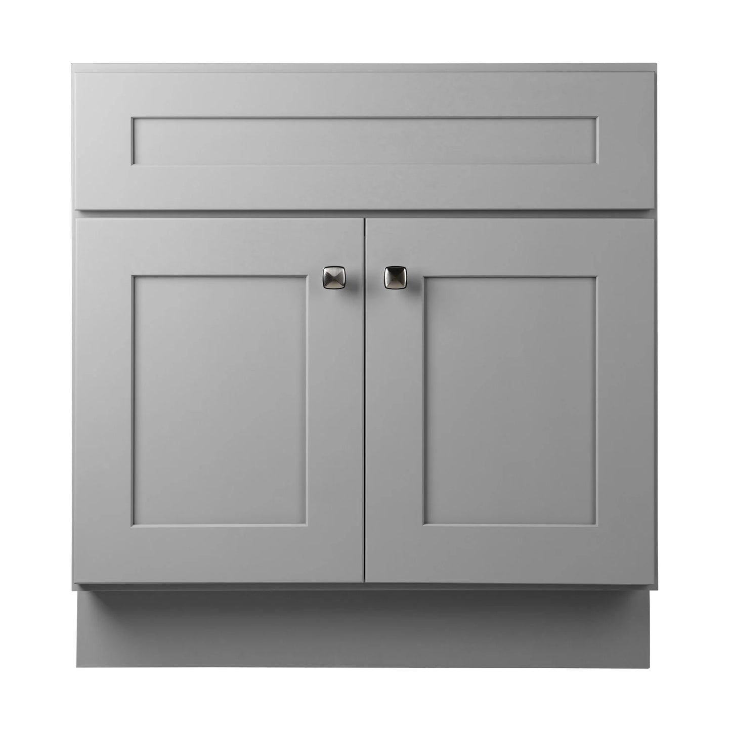 Design House Brookings 30" Ready to Assemble Solid Wood Bathroom Vanity, Sherwin Williams Gray