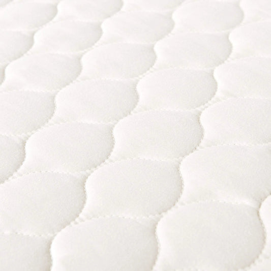 Whisper Organics 100% Cotton Organic Mattress Protector, 300TC Mattress Pad, Queen size, Ivory