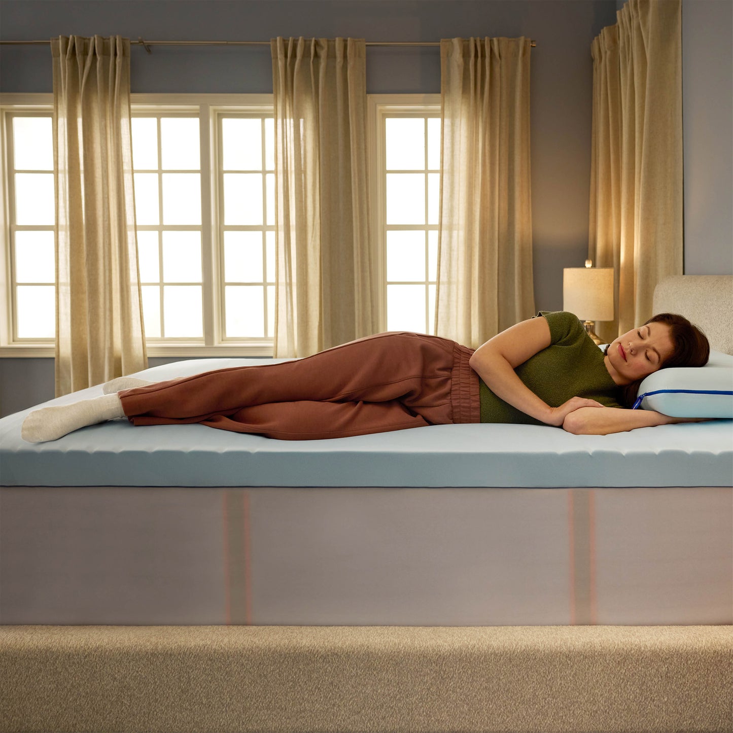Sealy Posturepedic Zoned Memory Foam Mattress Topper