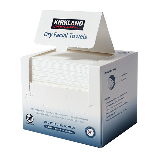 Kirkland Signature Daily Dry Facial Towels, 200-count