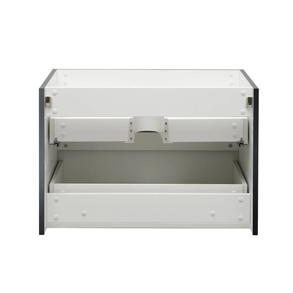 Fresca Valencia 30" Gray Oak Wall Hung Modern Bathroom Cabinet