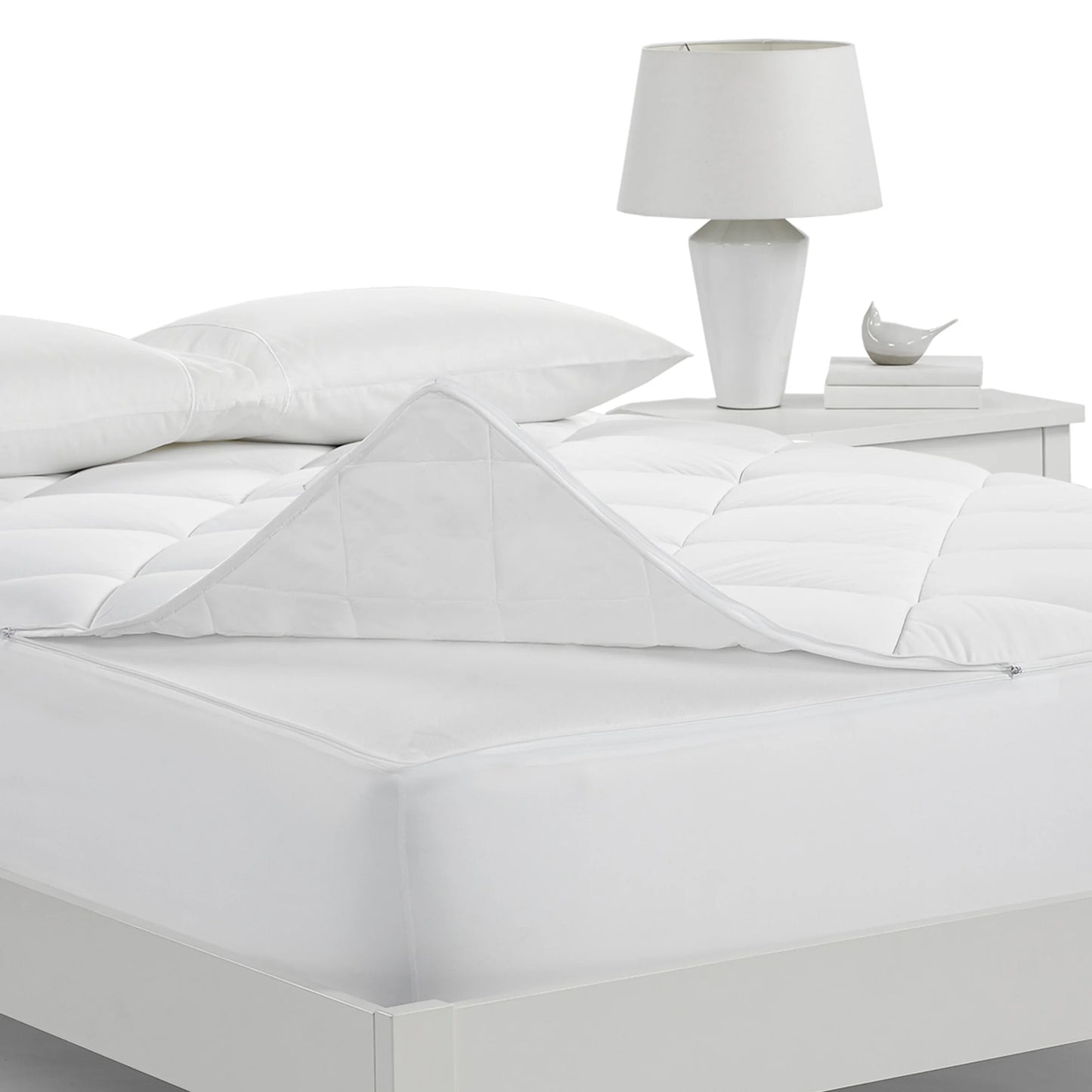 Serta Luxury Firm King Mattress Pad in White