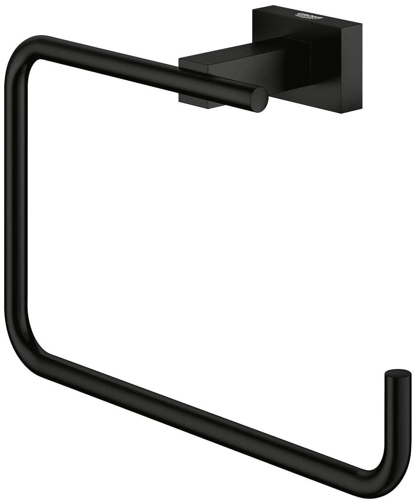 Grohe Essentials Cube 405102431 8" Towel Ring in Matte Black