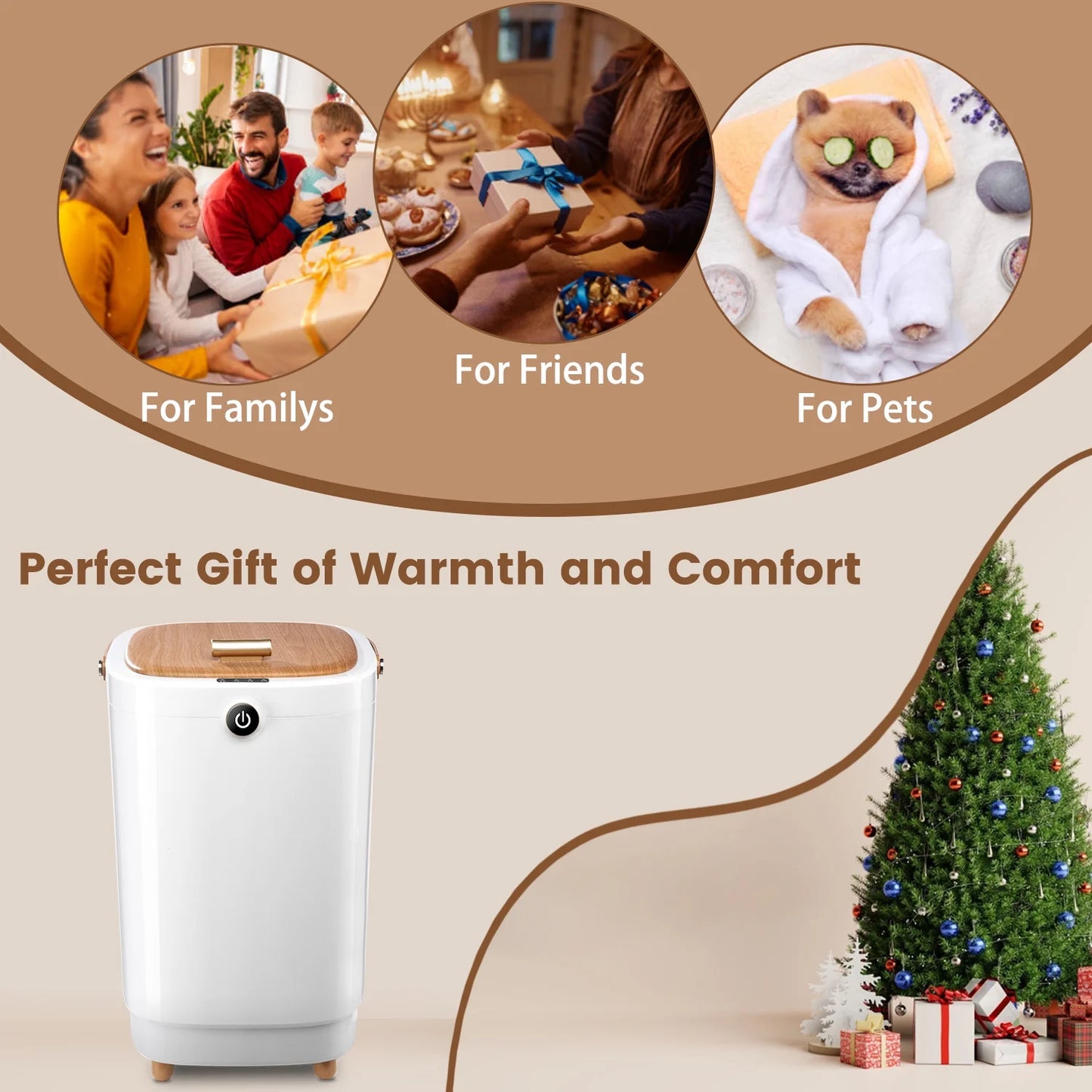 VAJIAZA Luxury Towel Warmer, 20L Electric Hot Towel Warmer Buckets, Towel Heater with 4 timers, Portable Spa Towel Warmers Fit for Towels, Blanket, PJ's, Yellow
