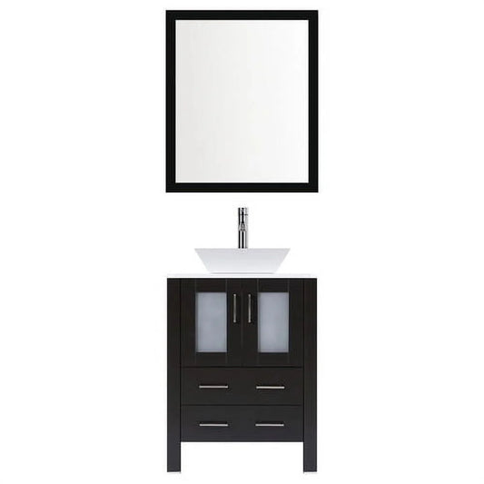 LessCare Modern 30'' Single Bathroom Vanity Set with Mirror