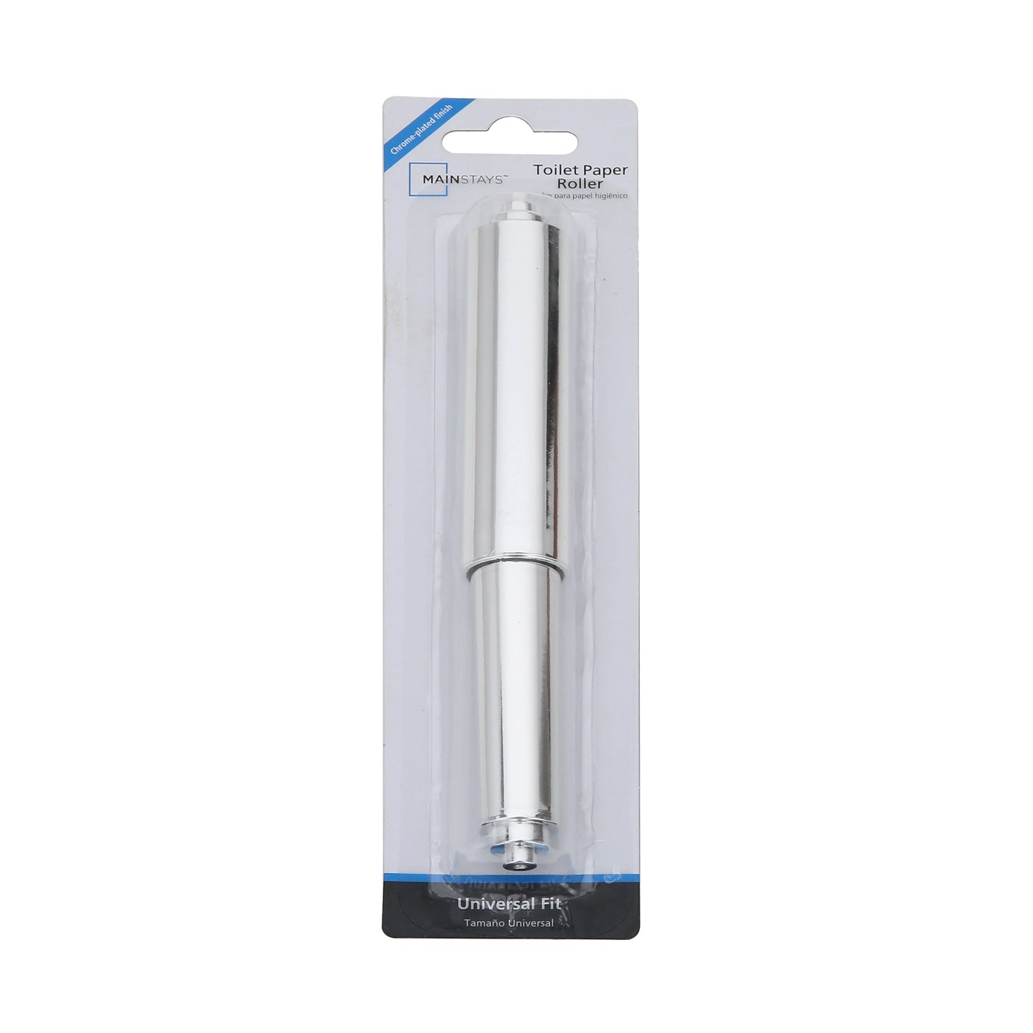 Mainstays Chrome-Plated Plastic Toilet Paper Holder Universal 1" Round