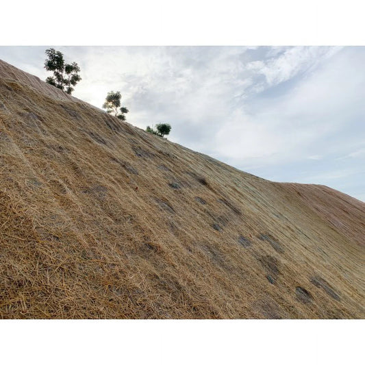 Farm Plastic Supply - Erosion Control Blanket - Coconut Garden and Landscape Cover, Erosion Control Blanket, Coconut Blanket, Erosion Control, Mulch, Slope Stabilizer (4' x 112.5')