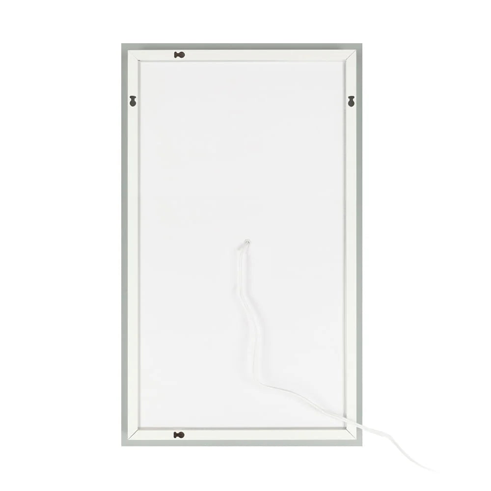 Zimtown Touch LED Bathroom Mirror Rectangle Light Strip Lighted Mirror 32x24 Silver