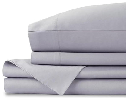 Delilah Home 100% Organic Cotton Bed Sheets, White, Twin