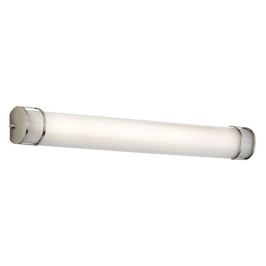 1 Light Linear Bath Vanity Approved For Damp Locations With Transitional Inspirations 4.5 Inches Tall By 36.5 Inches Wide Kichler Lighting 11143Niled