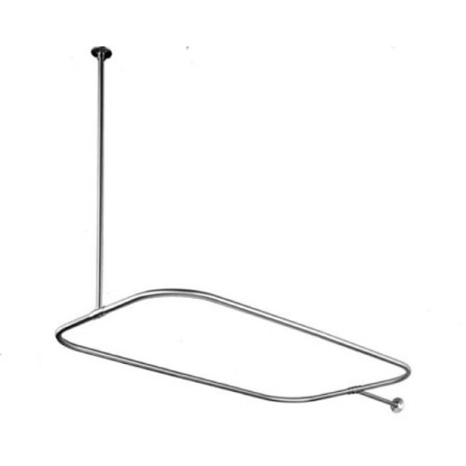 Kingston Brass CC3151 Rectangular Shower Curtain Rod CC3151