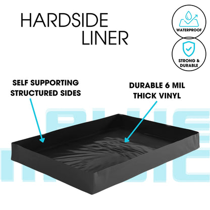 The Bedroom Store 99% Waveless Hardside Waterbed Mattress Bundle with Eight Wave Reducing Fiber Layers, Liner, Fill/Drain Kit & Conditioner, Frame Not Included, Size Super Single