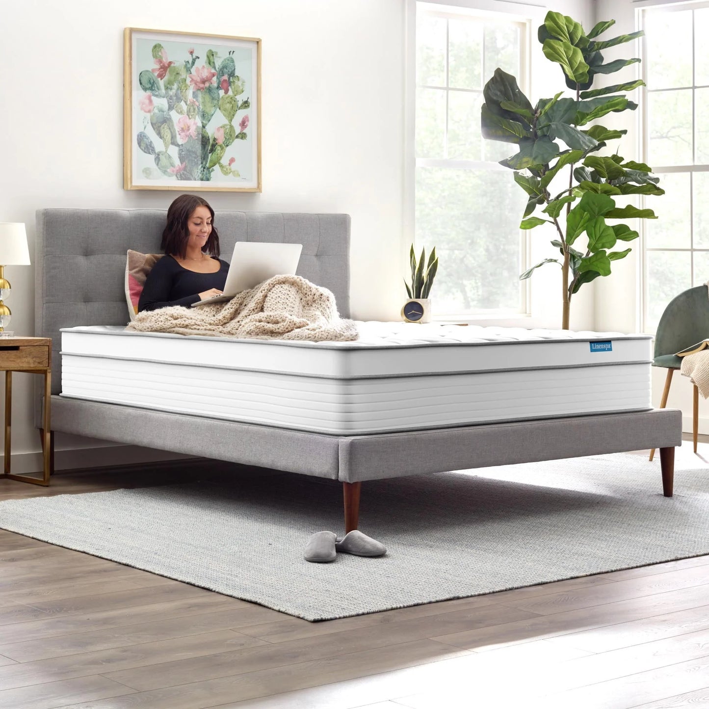 Linenspa Dreamer 12" Hybrid Mattress, Queen