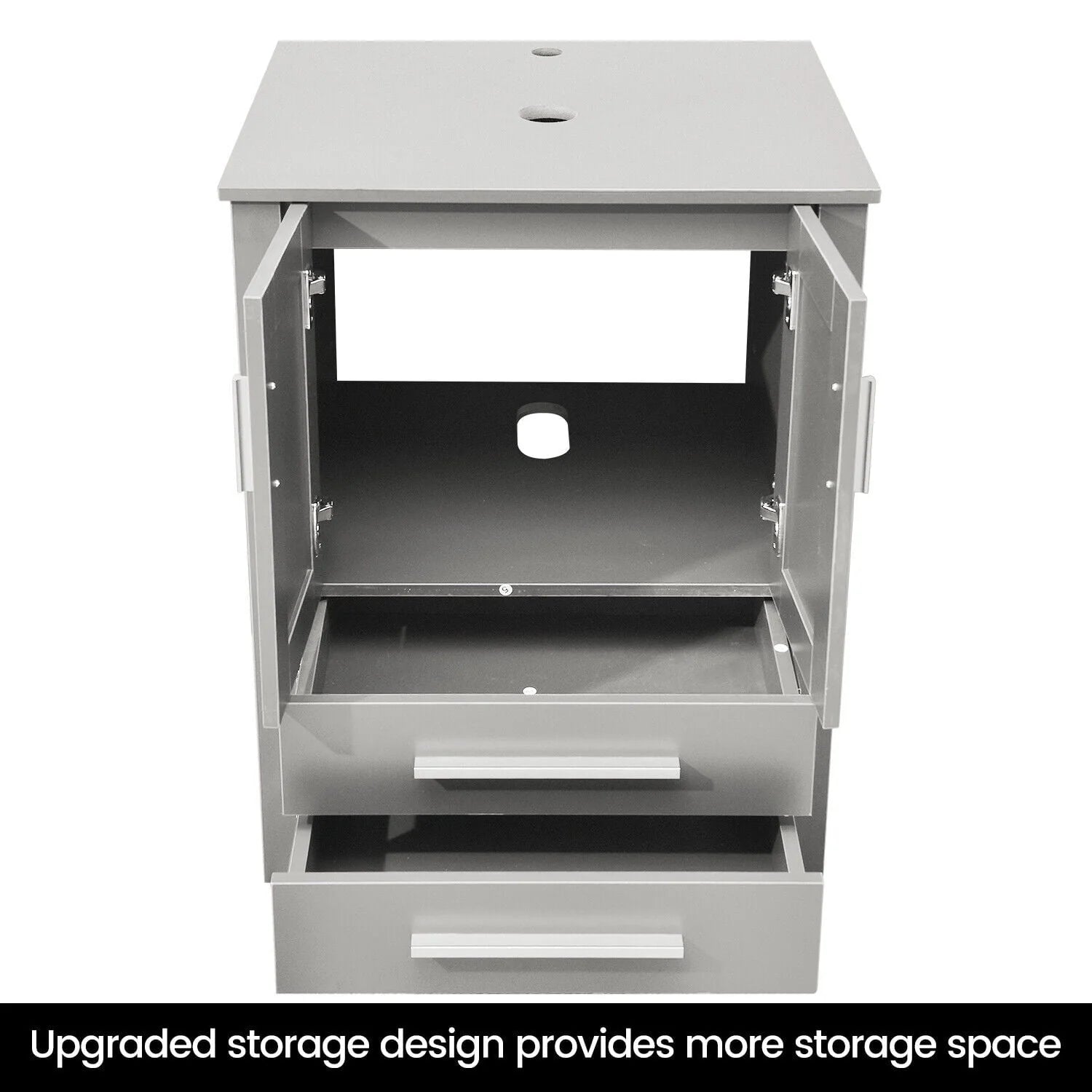 FULLWATT 24 in Bathroom Cabinet Storage Pop up Drain New (Sink Not Included)