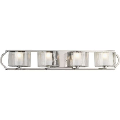 Progress Lighting Caress Polished Nickel Traditional/Formal Bath & Vanity w/4 Light 60W - P3078-104WB