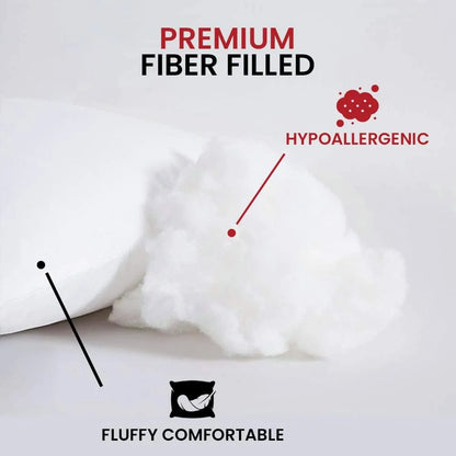 Ryotei Gel Fiber King Pillows Bulk (20x36) 12 Pack - Extra Soft Down Alternative Hotel Bed Pillows - 100% Cotton T-235 Cover, Washable, Hypoallergenic & Durable Pillows for Hotels, Resorts & AirBnB