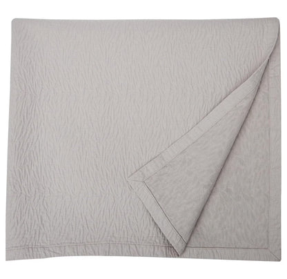 Matelass Blanket Coverlet, Queen, Grid/White