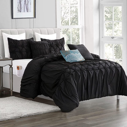 Elegant Comfort 12-Piece Bed-in-a-Bag, Ella Microsuede Comforter Collection with 6-Piece Sheet Set, Smart Pockets and Decorative Pillows, All Season Bedding, Full/Queen, Mint Green