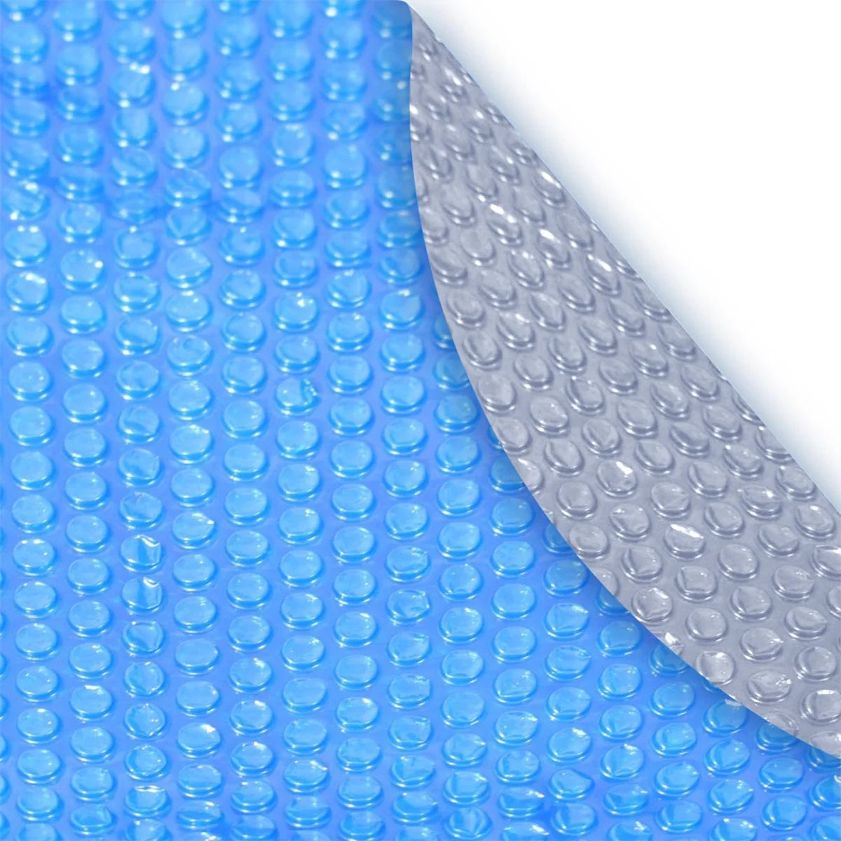 Pool Mate Deluxe 5-Year Blue/Silver Solar Blanket for Above Ground Swimming Pools, Oval - 12 Feet x 24 Feet