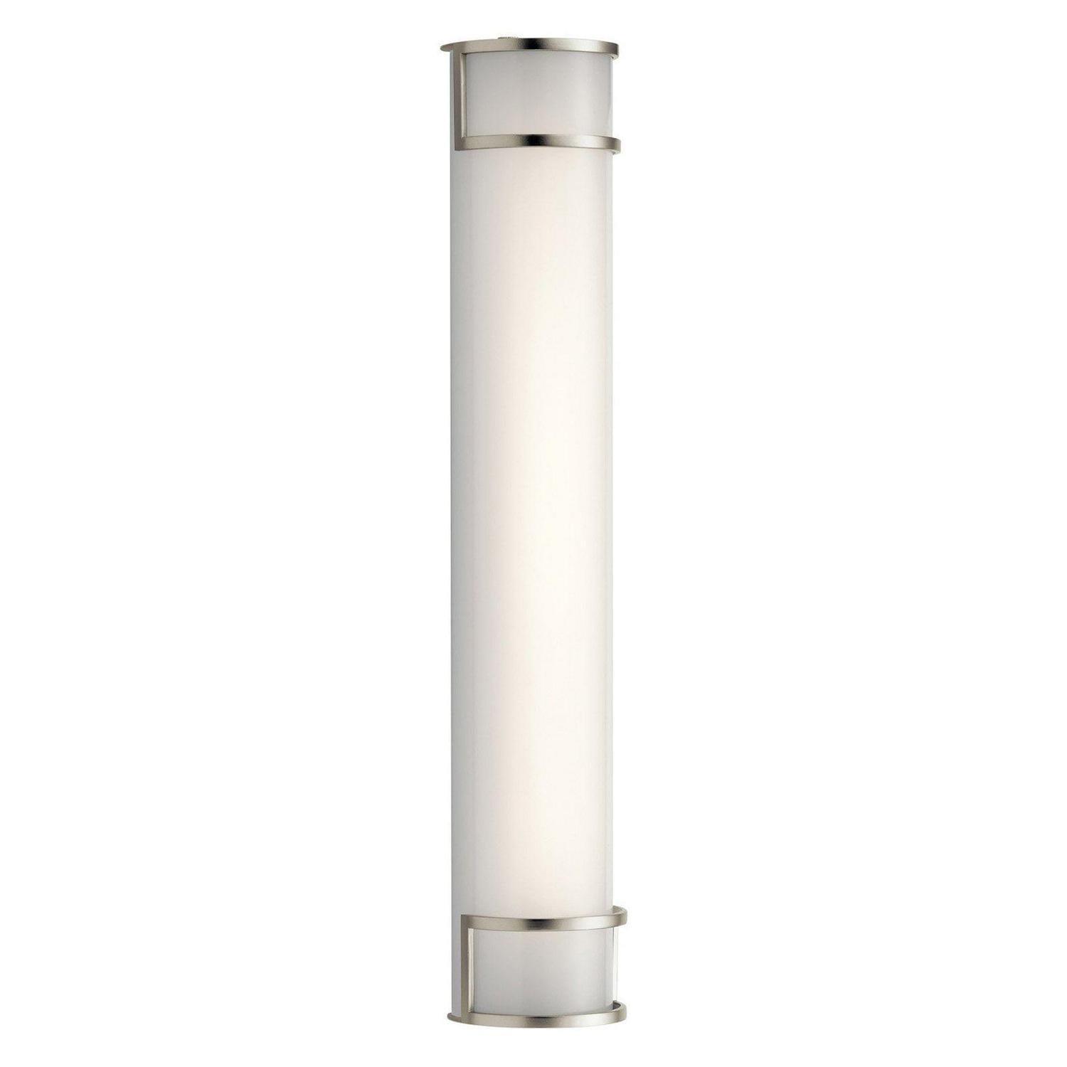 1 Light Linear Bath Vanity Approved For Damp Locations With Transitional Inspirations 4.5 Inches Tall By 36.5 Inches Wide Kichler Lighting 11143Niled