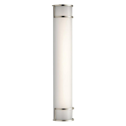 1 Light Linear Bath Vanity Approved For Damp Locations With Transitional Inspirations 4.5 Inches Tall By 36.5 Inches Wide Kichler Lighting 11143Niled