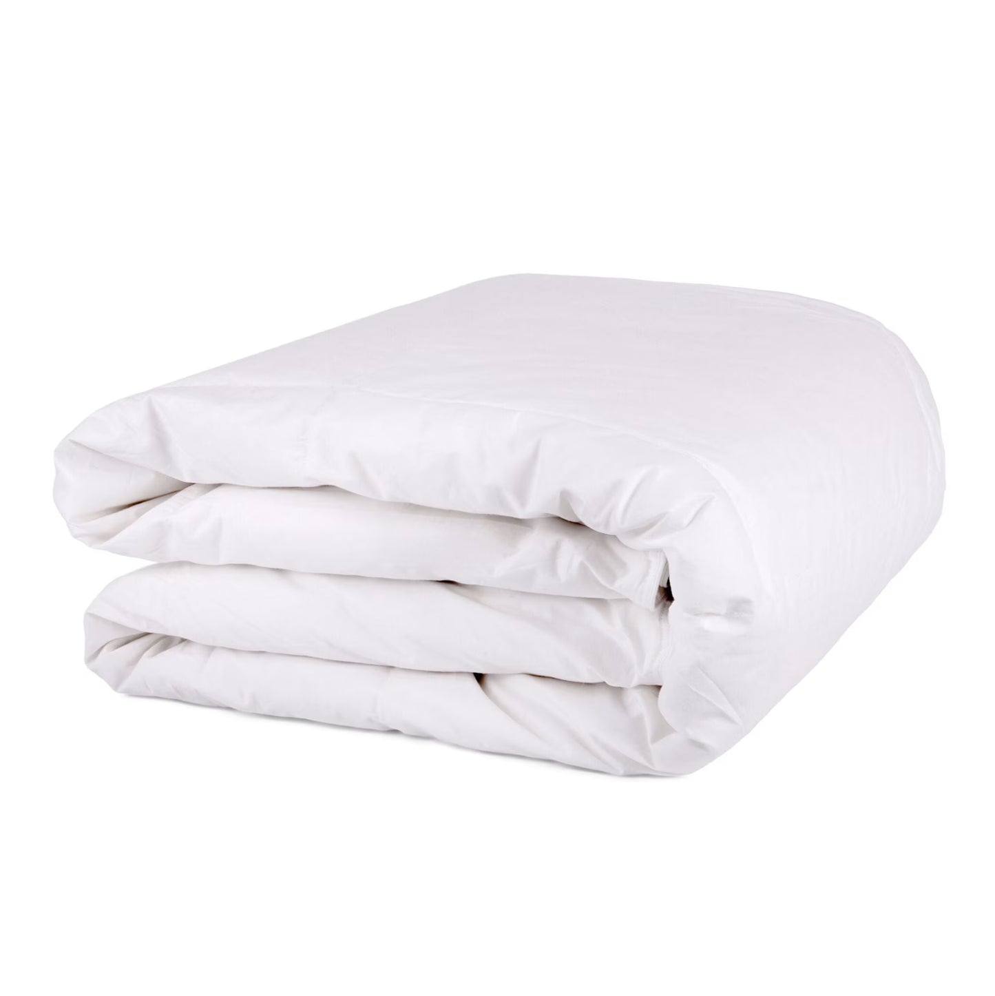 Organic Club Queen Cotton Duvet with Feather and Duck Down Filling 100% Cotton Cover Comforter All-Season Bedding Queen Size 87x87" (220x220 cm), Machine Washable, White