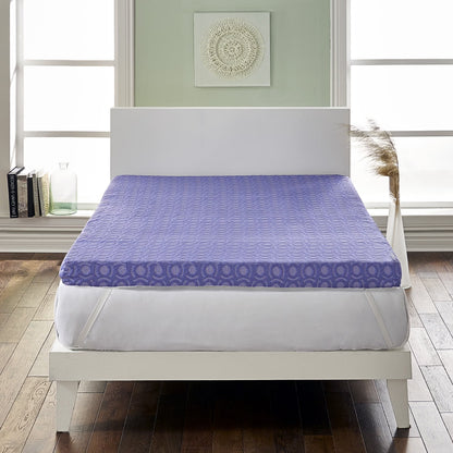 Loftworks 4 inch Supreme Memory Foam Mattress Topper with Medium Firm Support & 5 Zone Design 58x78x4