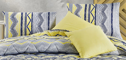 Istanbul Collection Handmade Comforter Set + Sheet Set - 9 Piece Set - Cotton Blend - Modern, Comforter, Matching Shams and Throw Pillows