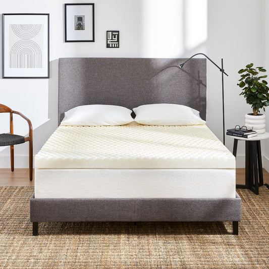 MOLECULE 3" CopperWELL Cooling Gel Infused Memory Foam Mattress Topper, Queen