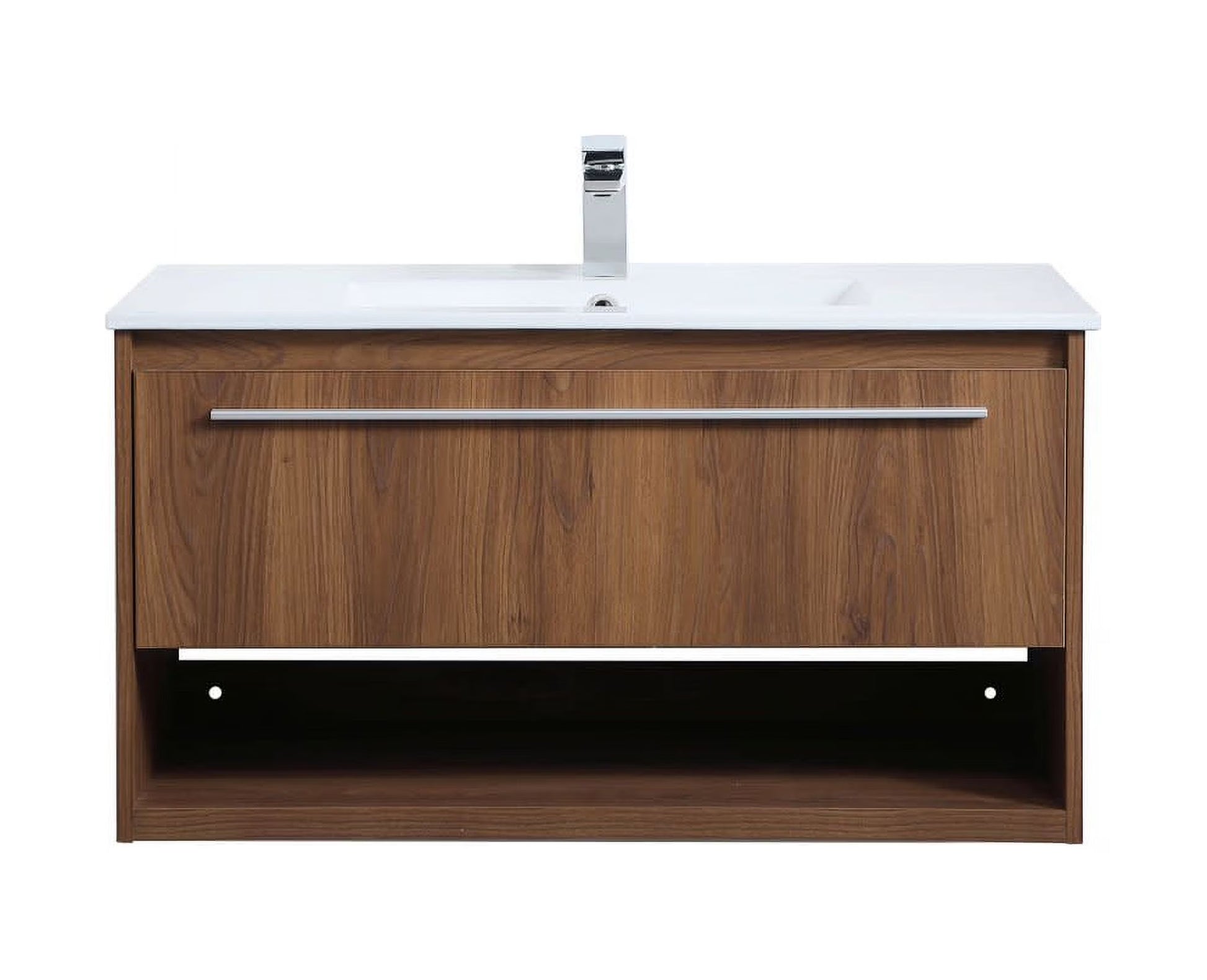 Elegant Kitchen and Bath 36 Inch Single Bathroom Floating Vanity In White