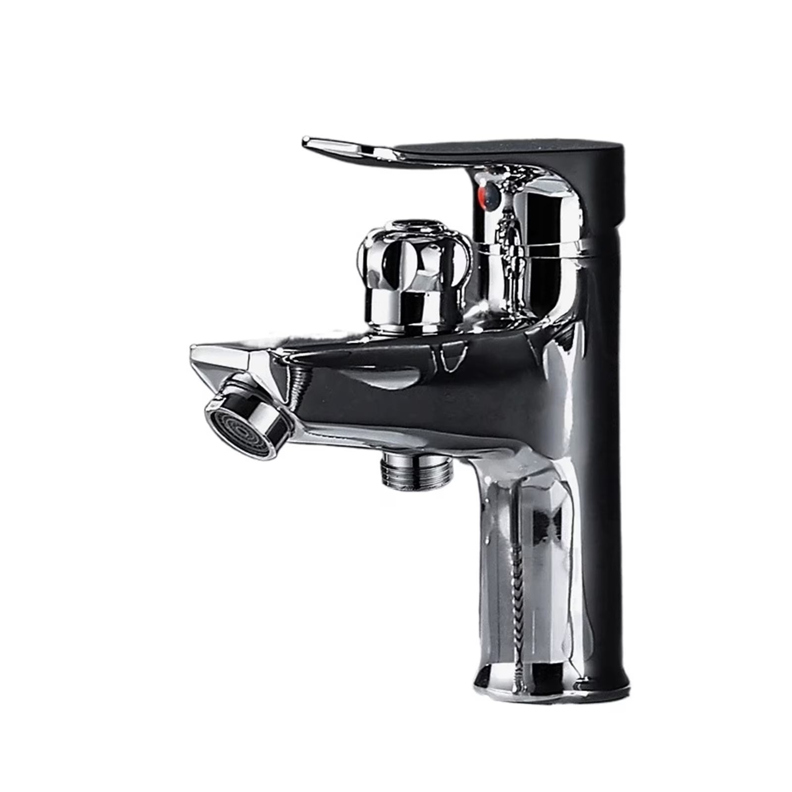 Bathroom Basin 2 In 1 Faucet, Brass Handheld Toilet Bidet Faucets, Sprayer Cold And Hot Water Mixer Bathtub Tap With Shower Set ,Easy to Install