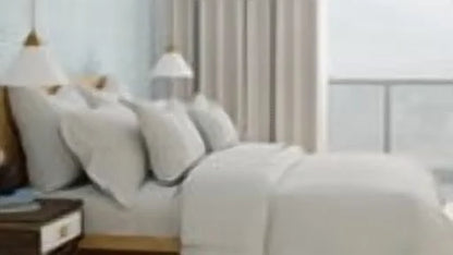 Delilah Home 100% Organic Cotton Bed Sheets, White, Twin