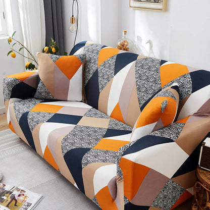 NEWEEN Sofa Cover High Stretch Elastic Fabric 1 2 3 Seater Sofa Slipcover Chair Loveseat Couch Cover Polyester Spandex Furniture Protector Cover with 1 Pillowcase (1 Seater, Checkerboard)