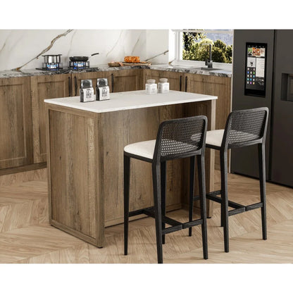 Elegant Kitchen and Bath 42 inch Kitchen Island in Natural Oak