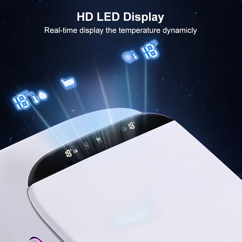 Homary Modern Smart One-Piece 1.27 GPF Floor Mounted Elongated Toilet and Bidet with Seat