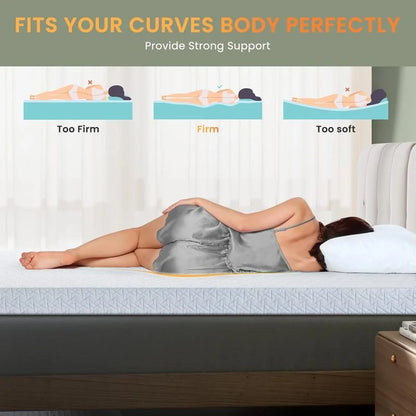 3 Inch Mattress Topper Twin - Cool Gel Memory Foam Mattress Topper, Extra Firm Bed Topper,
