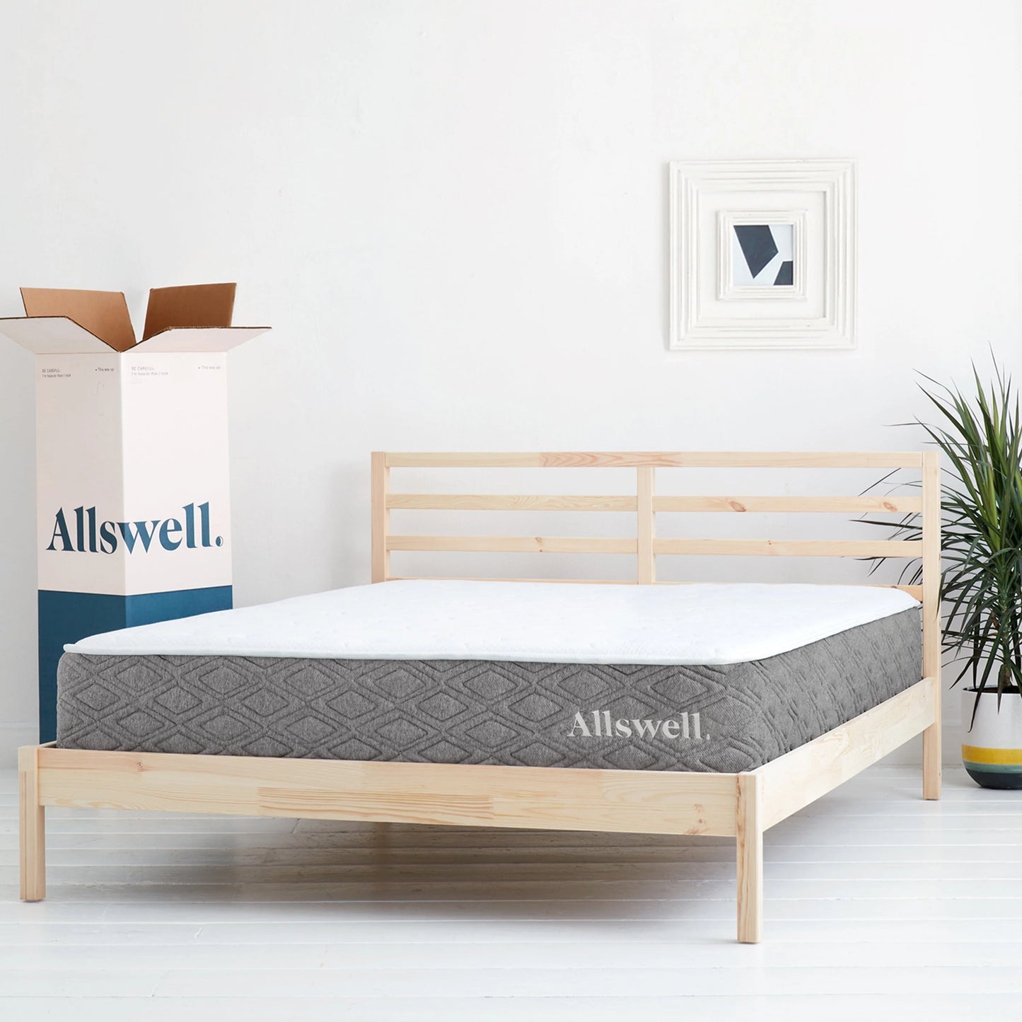 The Allswell Luxe 12" Bed in a Box Hybrid Mattress, Queen