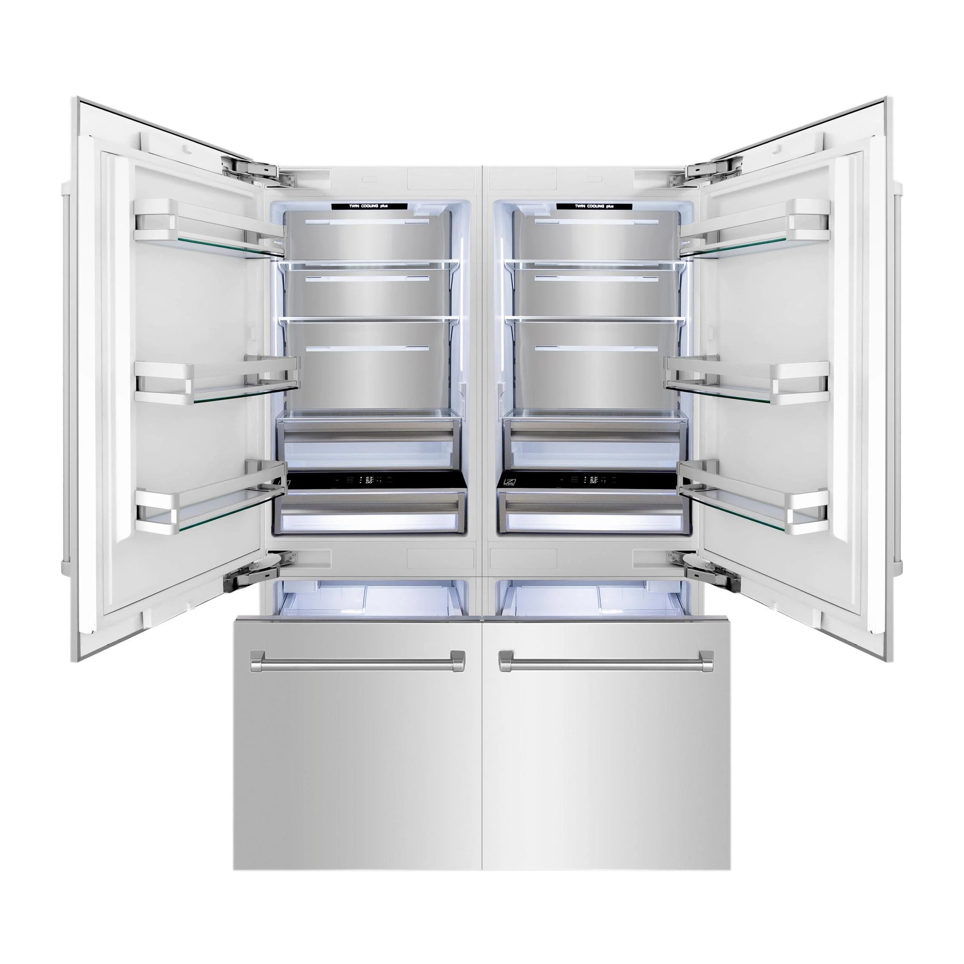 ZLINE KITCHEN AND BATH RBIVBS60 french door built in refrigerator