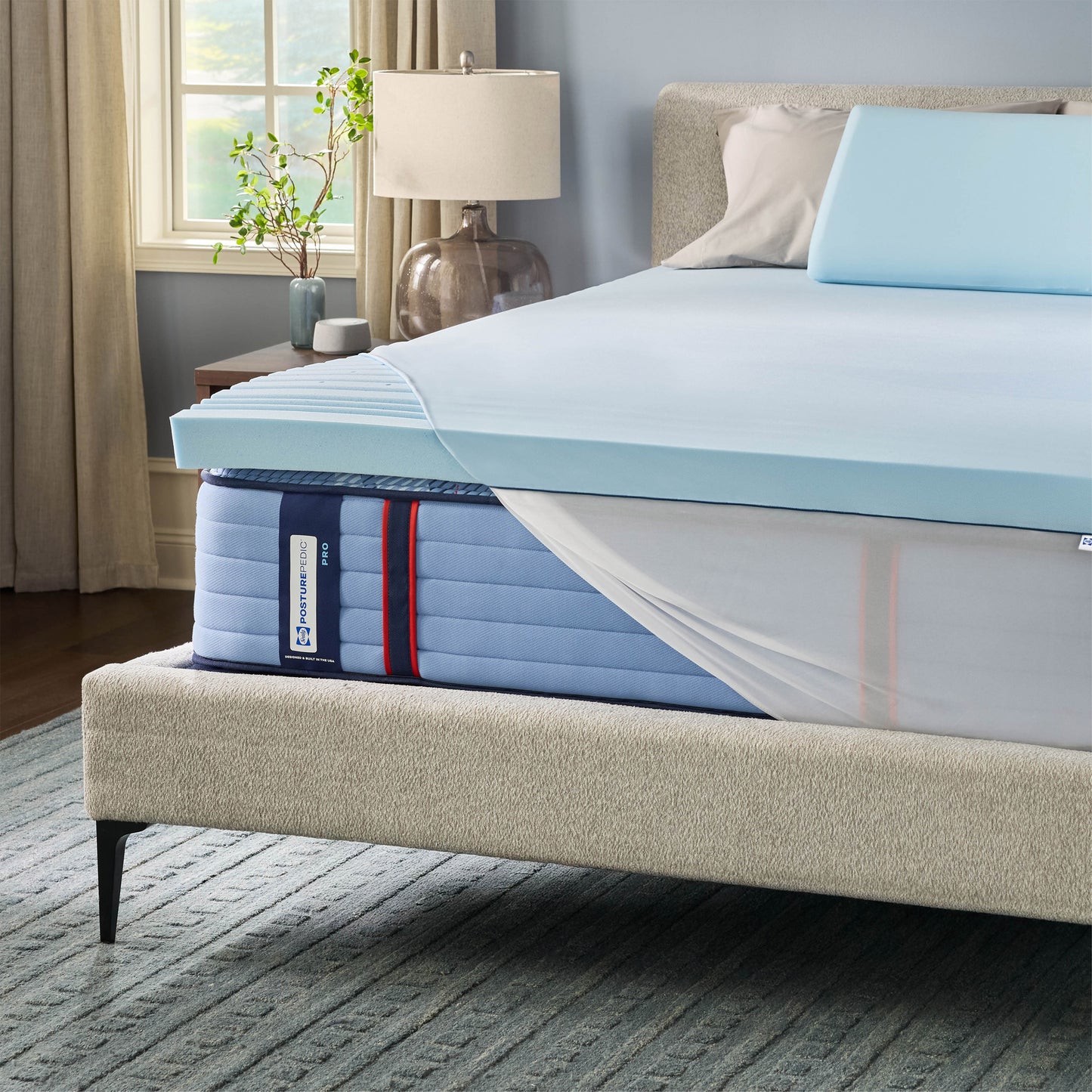 Sealy Posturepedic Zoned Memory Foam Mattress Topper