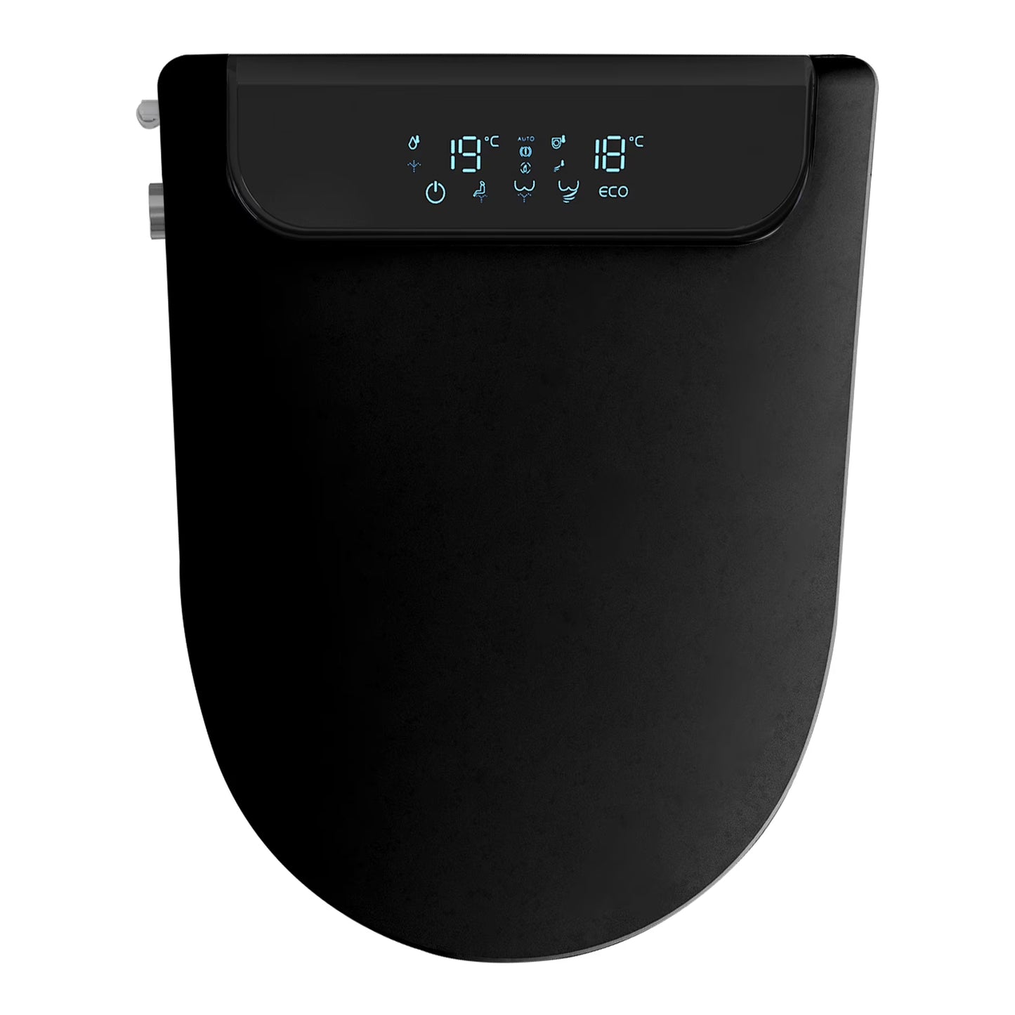 DELICOZE Electric Bidet Heated Smart Toilet Seat With Unlimited Heated Water,Toilet Seat Warmer, And Warm Air Dryer-Adjustable And Self-Cleaning, Automatic Open, BIG LED Screen