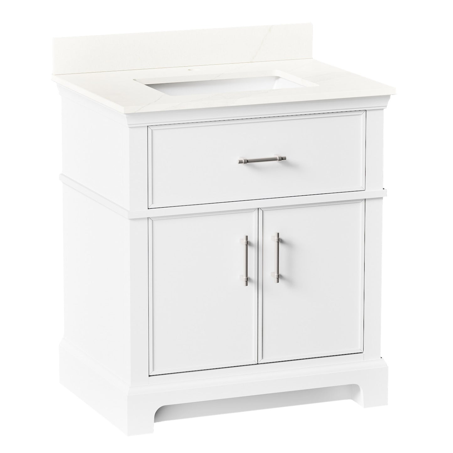 Kohler Chulton Bathroom Vanity with Sink and Quartz Top in White