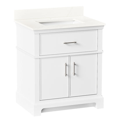 Kohler Chulton Bathroom Vanity with Sink and Quartz Top in White