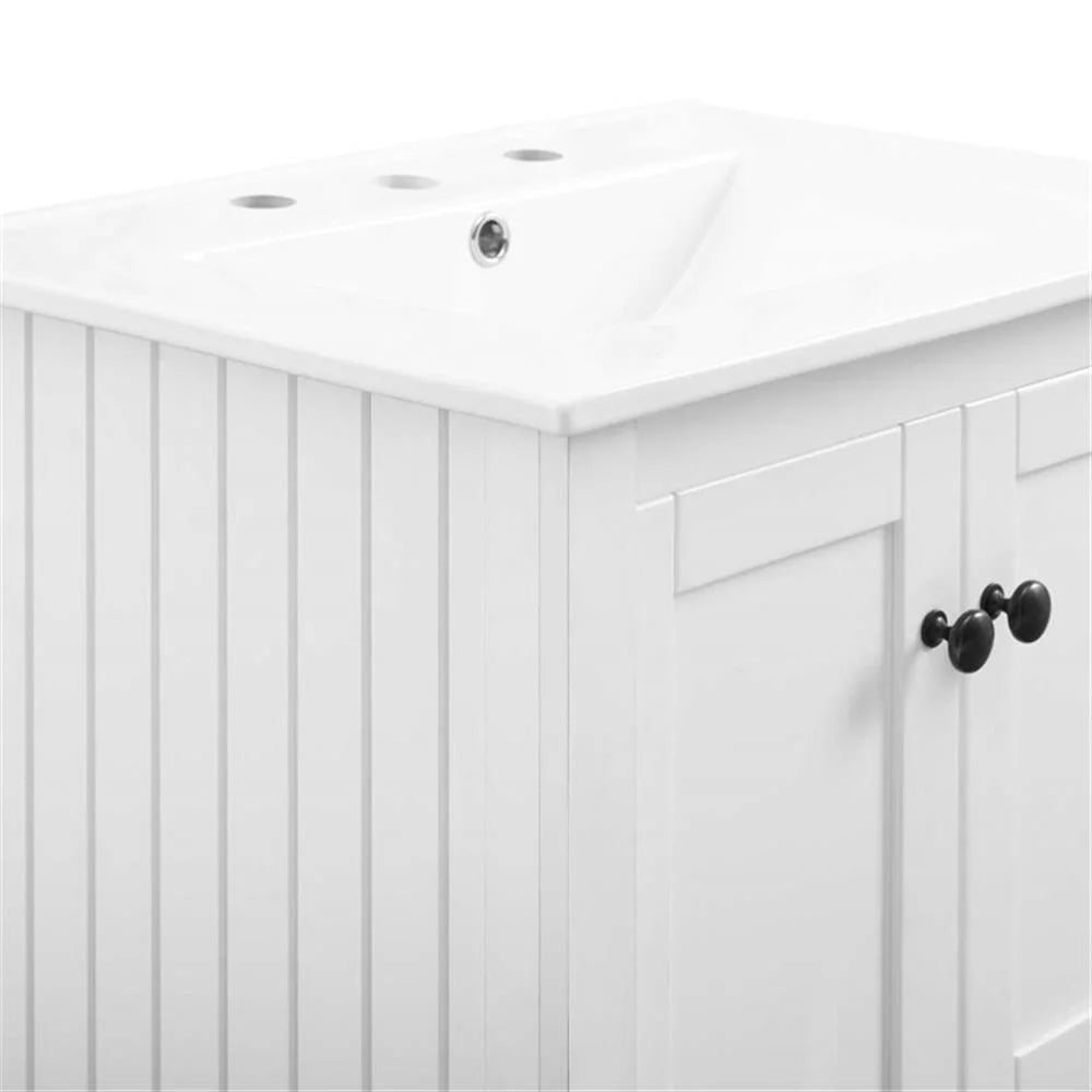 Modway Prestige 24" Modern Wooden Bathroom Vanity in White Finish