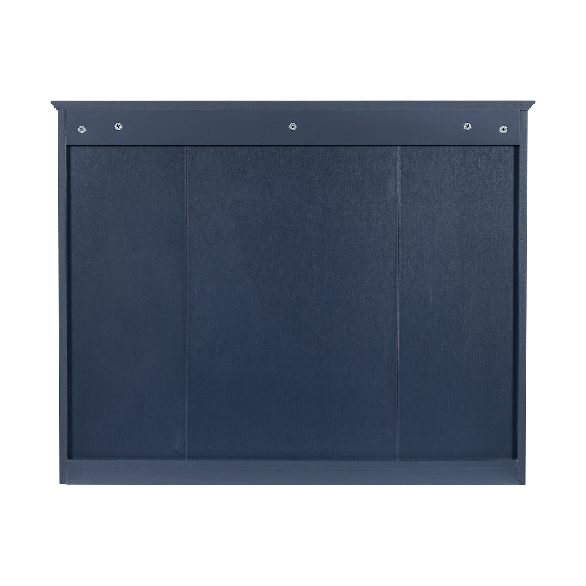 Euroco Wall Mounted Bathroom Mirror Cabinet Triple Door Vanity Storage with Concealed Shelves, Modern Design, Durable Construction, Easy Assembly