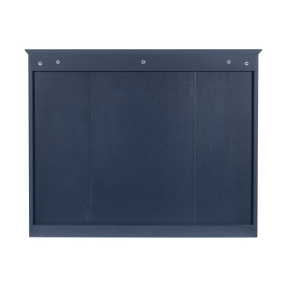 Euroco Wall Mounted Bathroom Mirror Cabinet Triple Door Vanity Storage with Concealed Shelves, Modern Design, Durable Construction, Easy Assembly