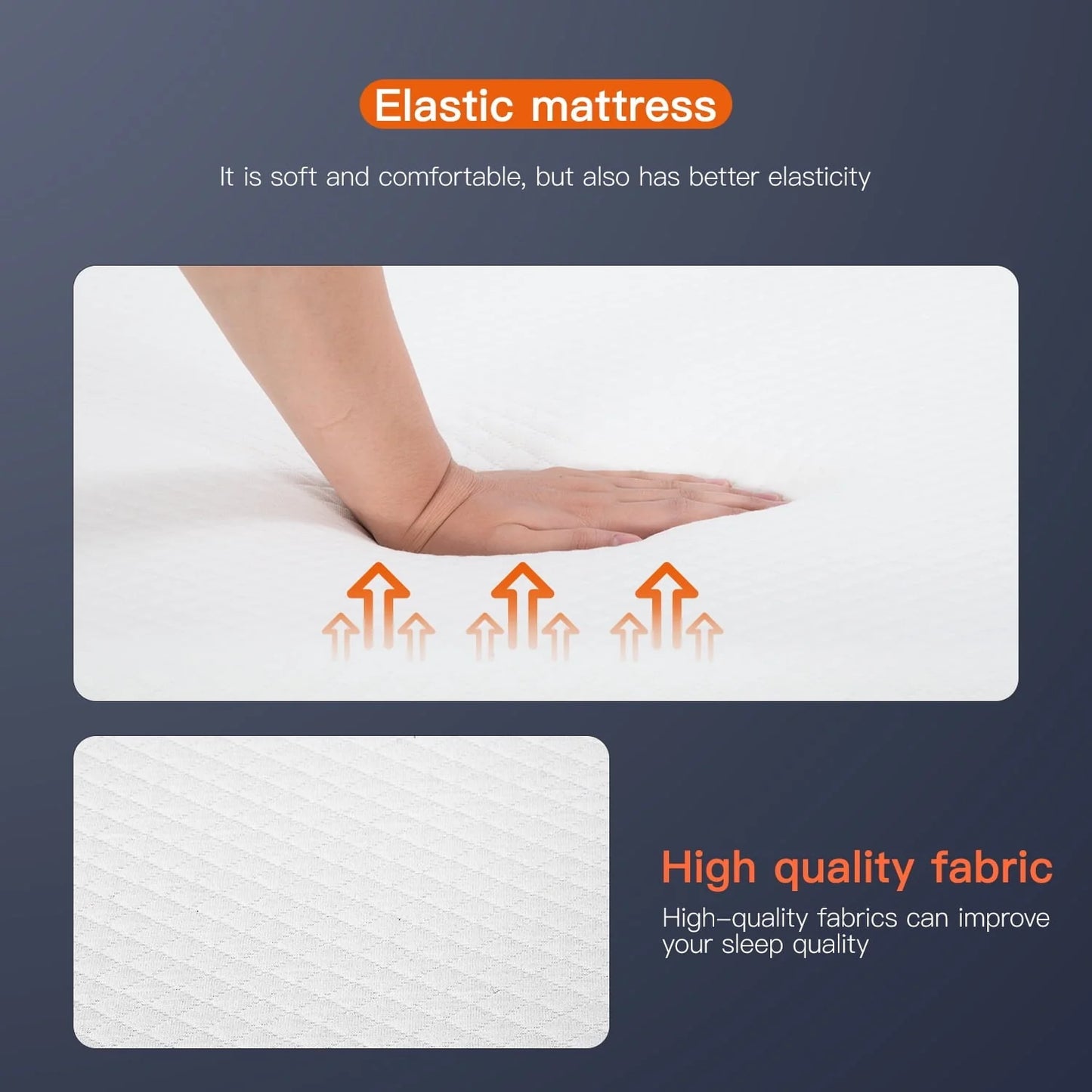 FDW Memory Foam Mattress 8 inch Twin Size Gel Mattress for Cool Sleep Pressure Relief CertiPUR-US Certified/Pressure Relieving