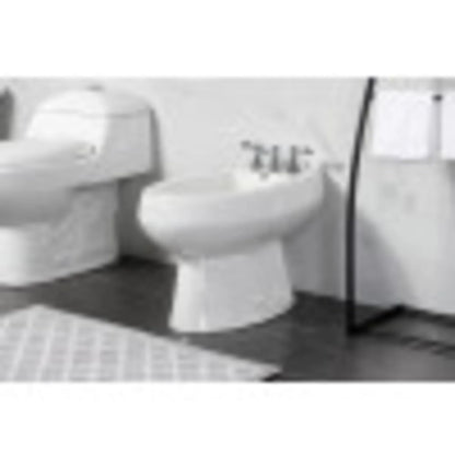 Kingston Brass KB320ACL American Classic Three-Handle Bidet Faucet, Matte Black