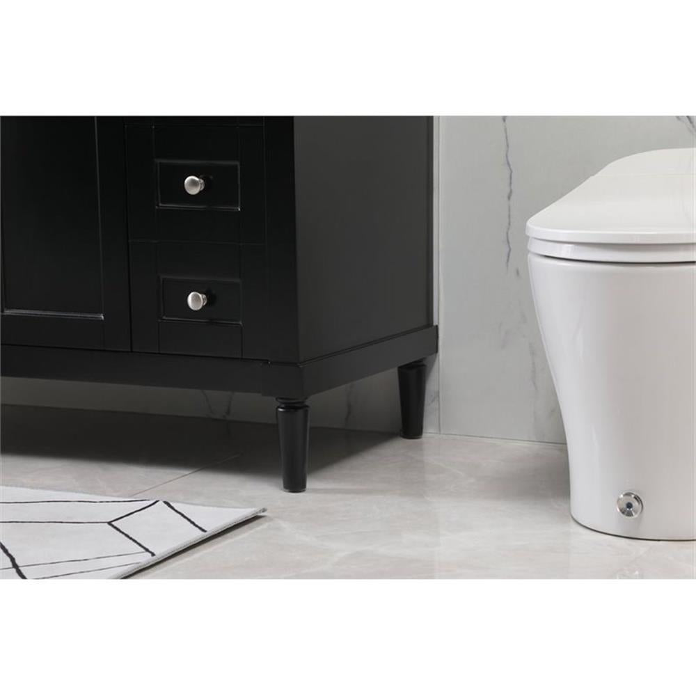 48 inch single bathroom vanity in black